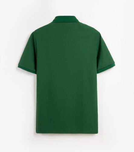 Forest Green King's Eagle 0002 pique polo shirt, back view