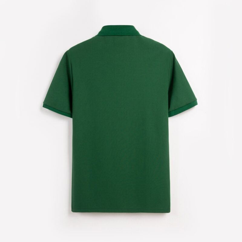 Forest Green King's Eagle 0002 pique polo shirt, back view