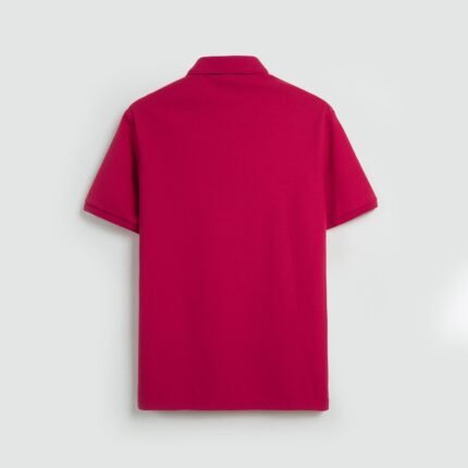 Red King's Eagle 0002 pique polo shirt, back view