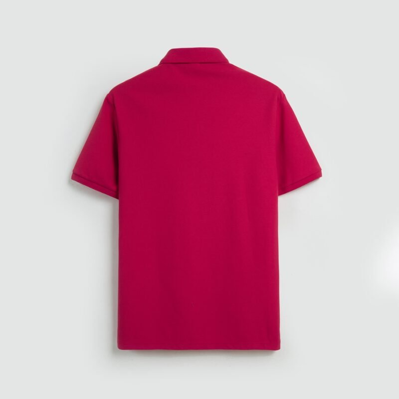 Red King's Eagle 0002 pique polo shirt, back view