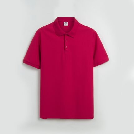 Red King's Eagle 0002 pique polo shirt, front view