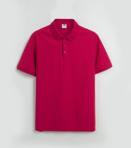 Red King's Eagle 0002 pique polo shirt, front view
