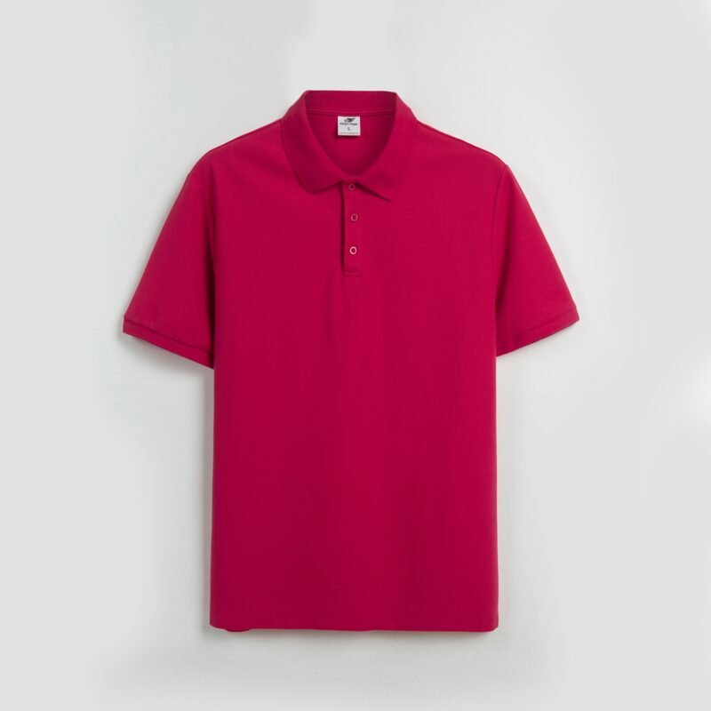 Red King's Eagle 0002 pique polo shirt, front view